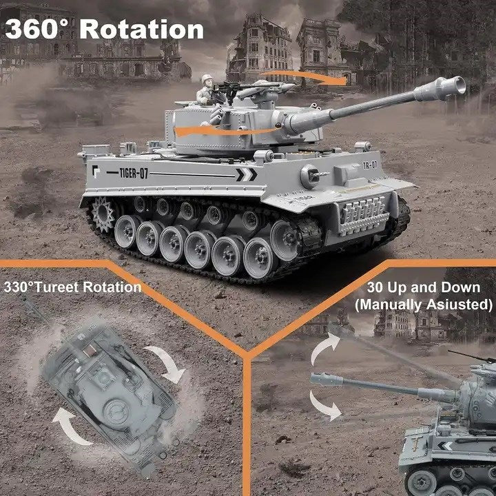 EXA WWII German Tiger Ready To Run RC Tank 1/18 Scale (2)