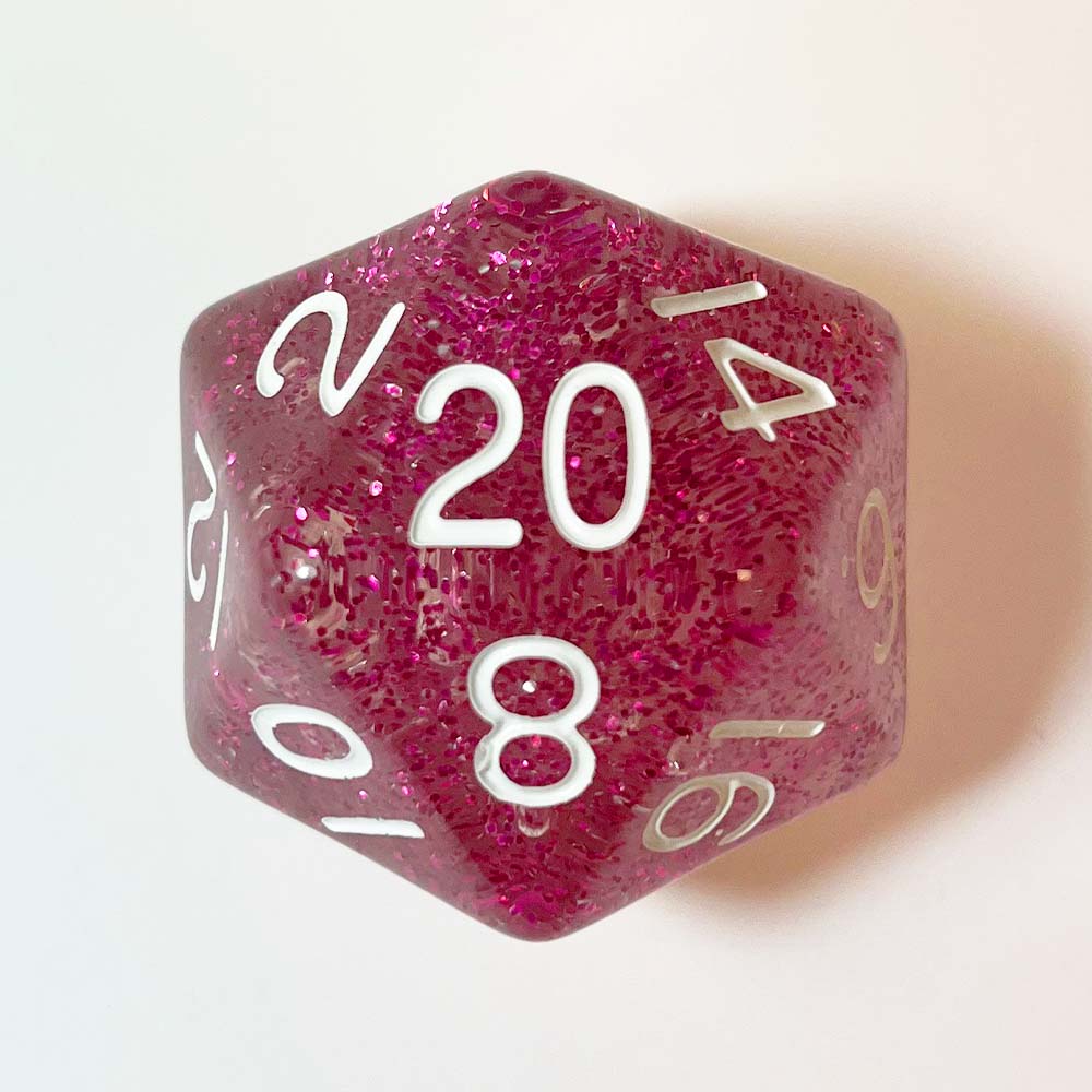 MDG Mega Acrylic d20: Ethereal Light Purple