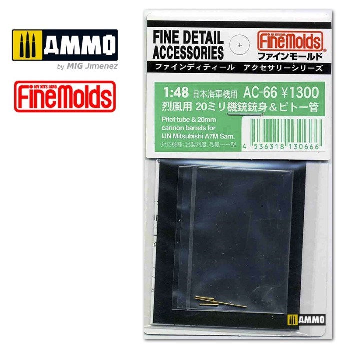 xFine Molds FMAC66 1/48 IJN A7M Sam pitot tube & 20mm cannon barrels (7546202063085)