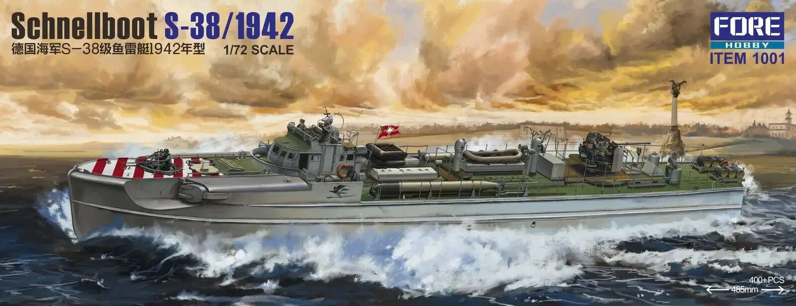 ForeArt 1001 1/72 Schnellboot S-38/1942 (9120461717741)