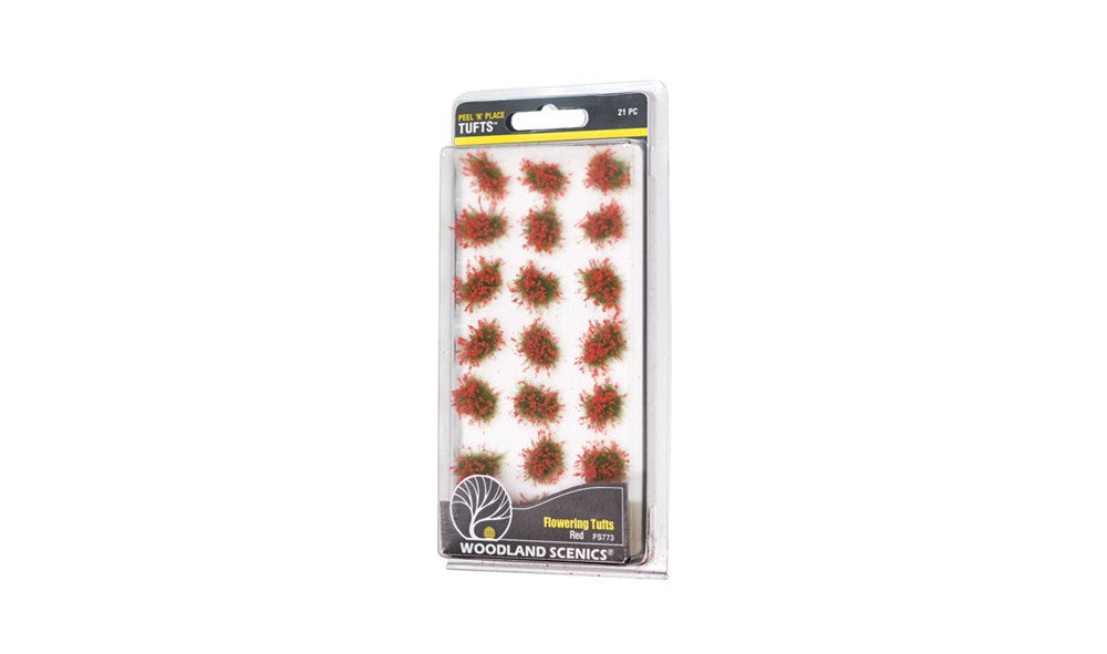Woodland Scenics FS773 Red Flowering Tufts (6660648599601)