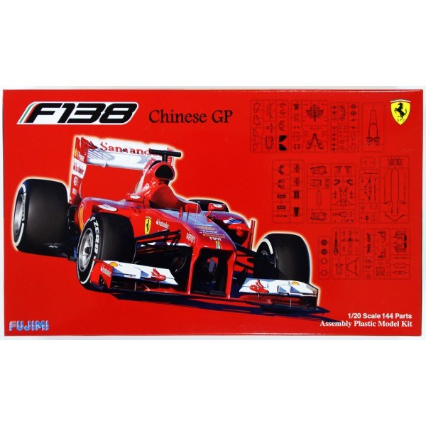 Fujimi 091761 1/20 F1 Ferrari F138 Chinese GP - Hobby City NZ (8120419287277)