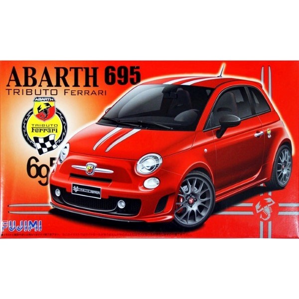 Fujimi 123844 1/24 Fiat Abarth 695 - Tributo Ferrari - Hobby City NZ (7605915025645)