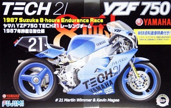 Fujimi 141329 1/12 Yamaha YZF 750 Tech 21 - 1987 Suzuka 8-Hours Endurance Race - Hobby City NZ (7546189283565)