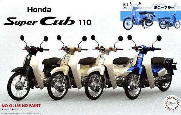 xFujimi 141886 1/12 Honda Super Cub 110 (Bonny Blue) - Snap Kit (8941170163949)