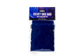 MDG Large Velvet Dice Bag- Blue w/ Gold Satin - MDG8002