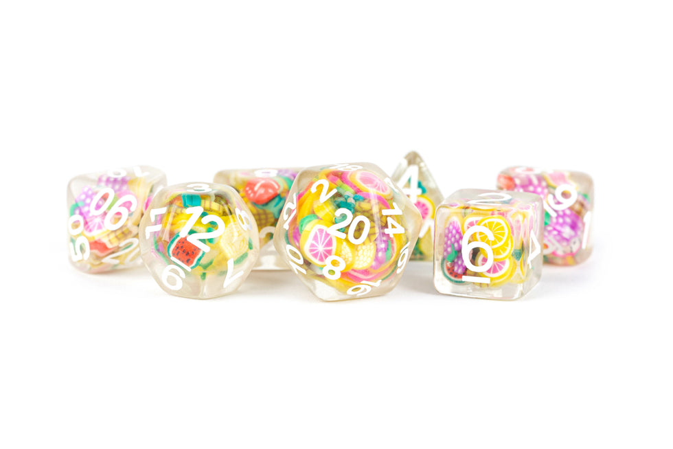 MDG 16mm Resin Poly Dice Set- Fruit Dice - MDG748