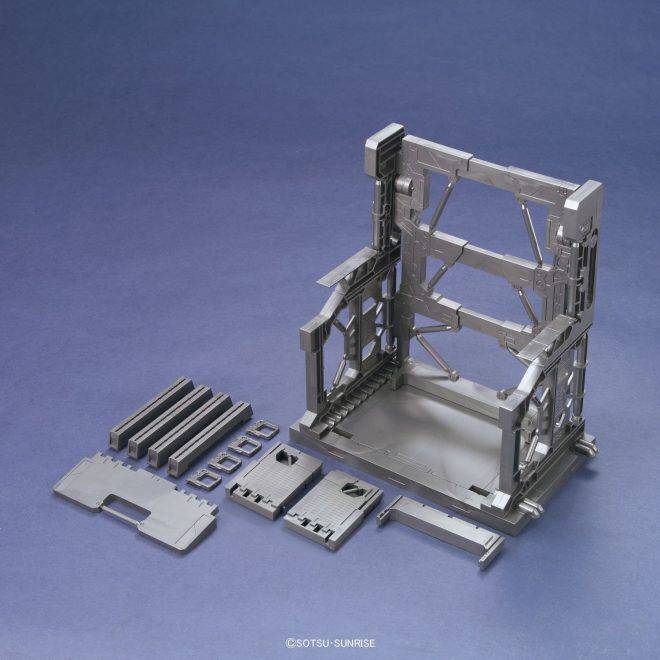 Bandai G5058284 BUILDERS PARTS SYSTEM BASE 001 (GUN METALLIC) - Hobby City NZ