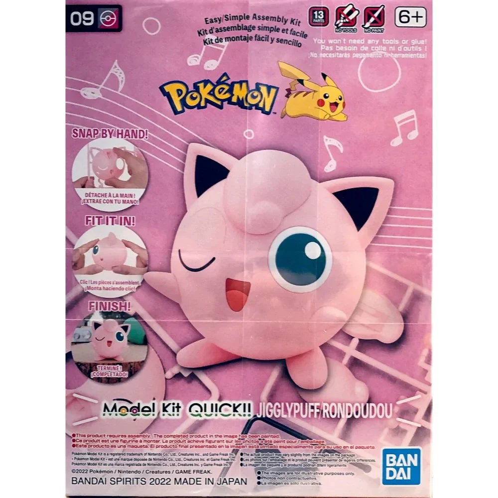 Bandai Pokemon G5063380 Pokemon Model Kit QUICK!! 09 JIGGLYPUFF - Hobby City NZ