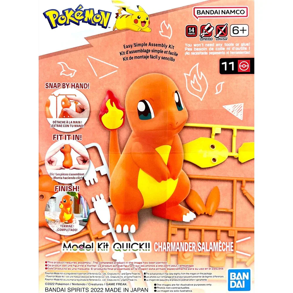Bandai Pokemon G5064075 Pokemon Model Kit QUICK!! 11 CHARMANDER - Hobby City NZ