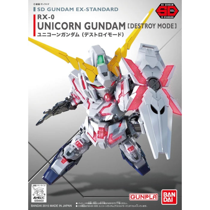 Bandai G5065619 SD GUNDAM EX-STANDARD UNICORN GUNDAM (DESTROY MODE) - Hobby City NZ