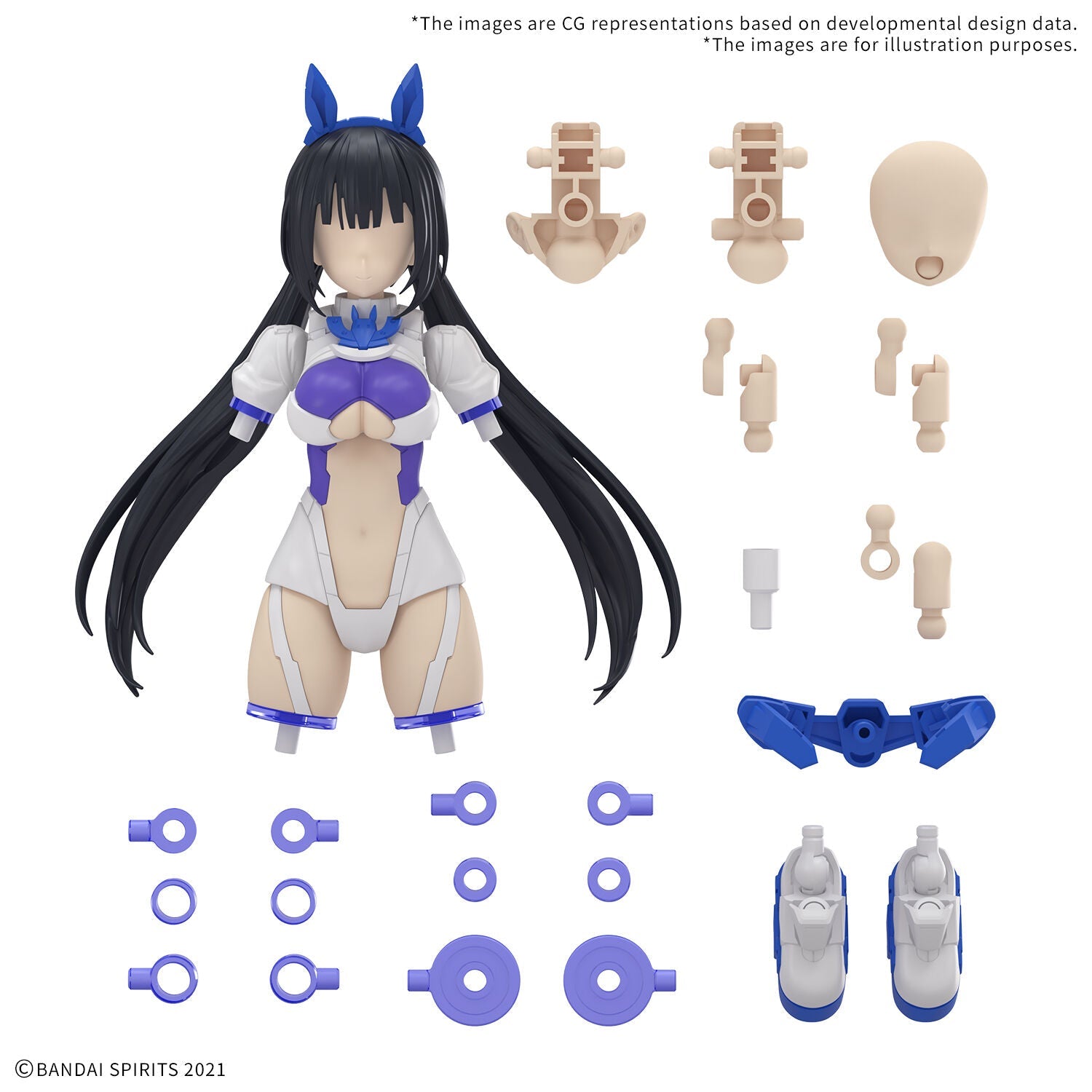 Bandai G5069177 30MS OPTION PARTS SET 21 (SPRINT COSTUME) [COLOR B] - Hobby City NZ