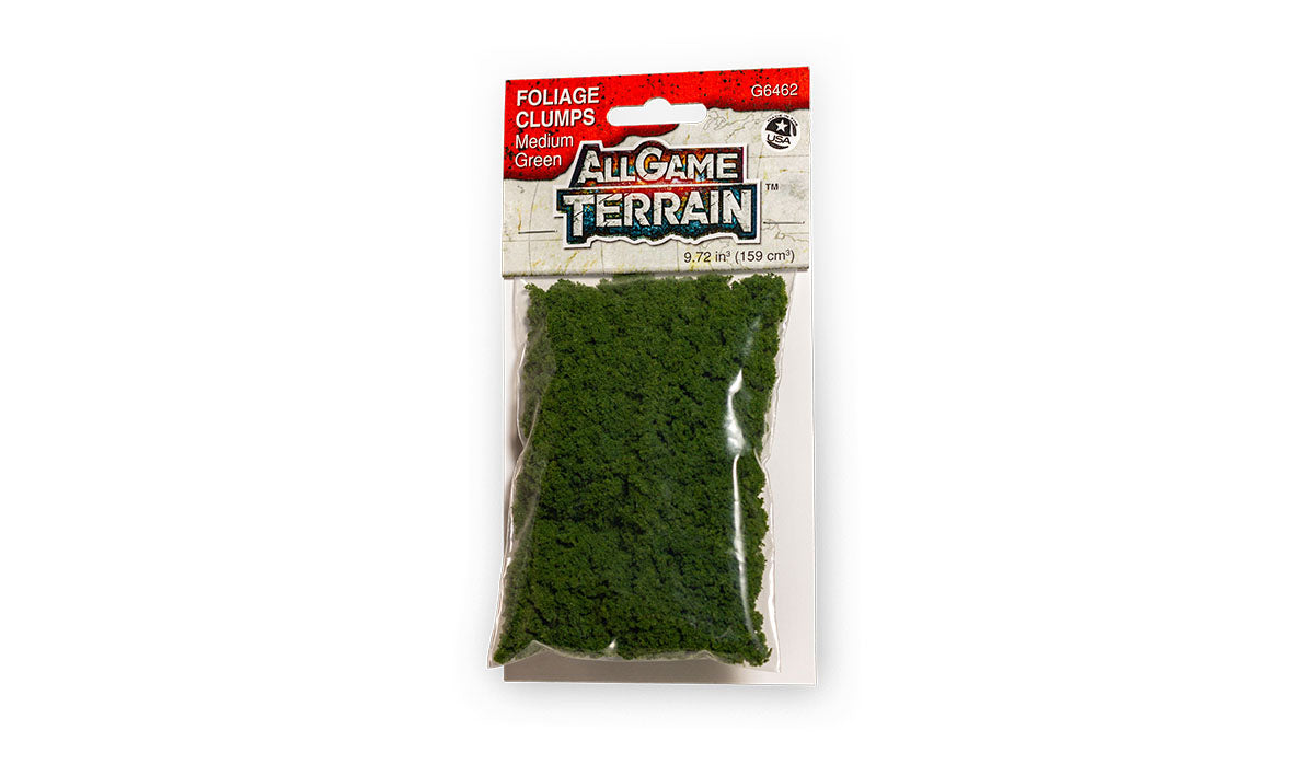 Woodland Scenics G6462 Medium Green Foliage Clumps All Game Terrain (8932305895661)