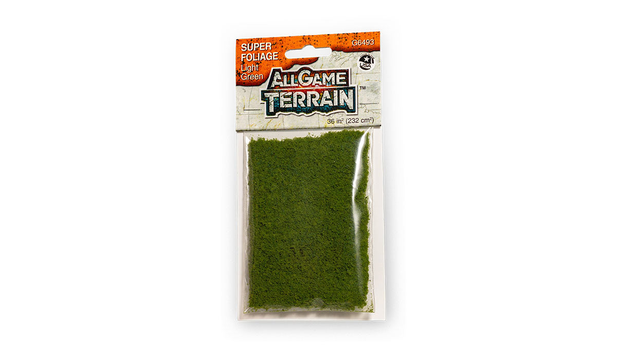 Woodland Scenics G6493 Light Green Super Foliage All Game Terrain (8932307042541)