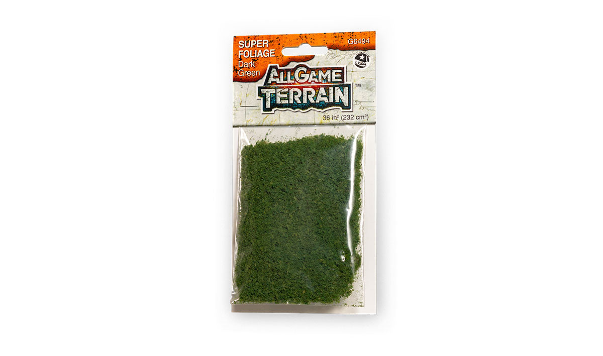 Woodland Scenics G6494 Dark Green Super Foliage All Game Terrain (8932307206381)