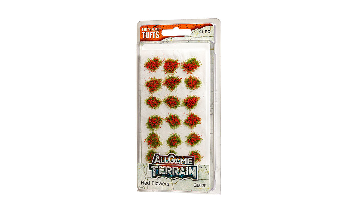 Woodland Scenics G6629 Red Flower Tufts All Game Terrain (8932314284269)