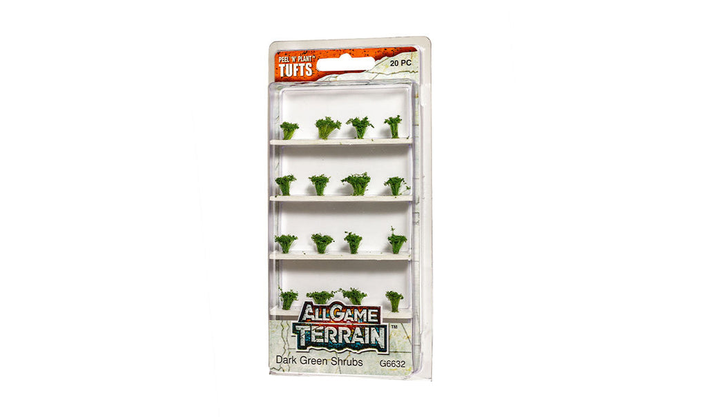 Woodland Scenics G6632 Dark Green Shrubs Tufts All Game Terrain (8932314743021)