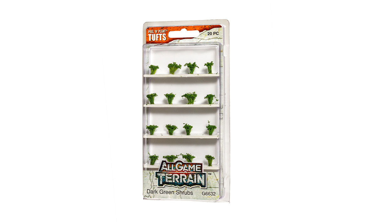 Woodland Scenics G6632 Dark Green Shrubs Tufts All Game Terrain (8932314743021)