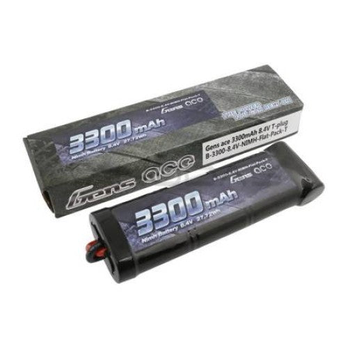 Gens Ace 8.4V 3300mAh 7 Cell Stick NiMH RC Battery XT60 for Traxxas Slash