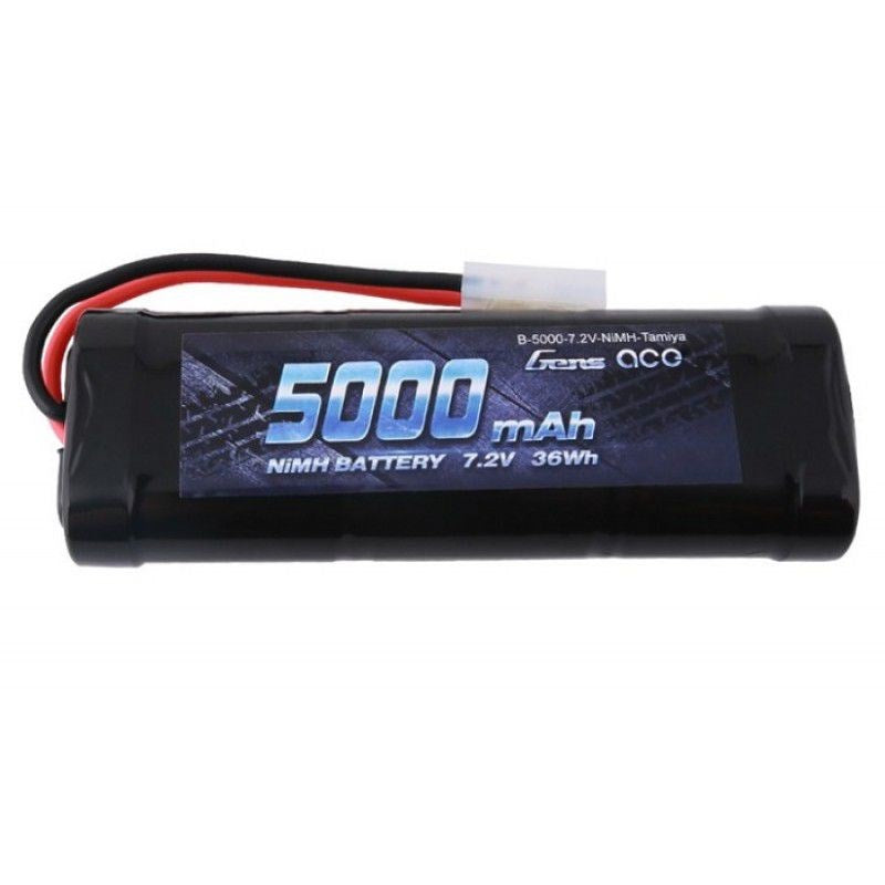 Gens Ace Gens Ace 5000mAh 7.2v NiMh W/Tamiya Plug 142x48.5x25.5mm