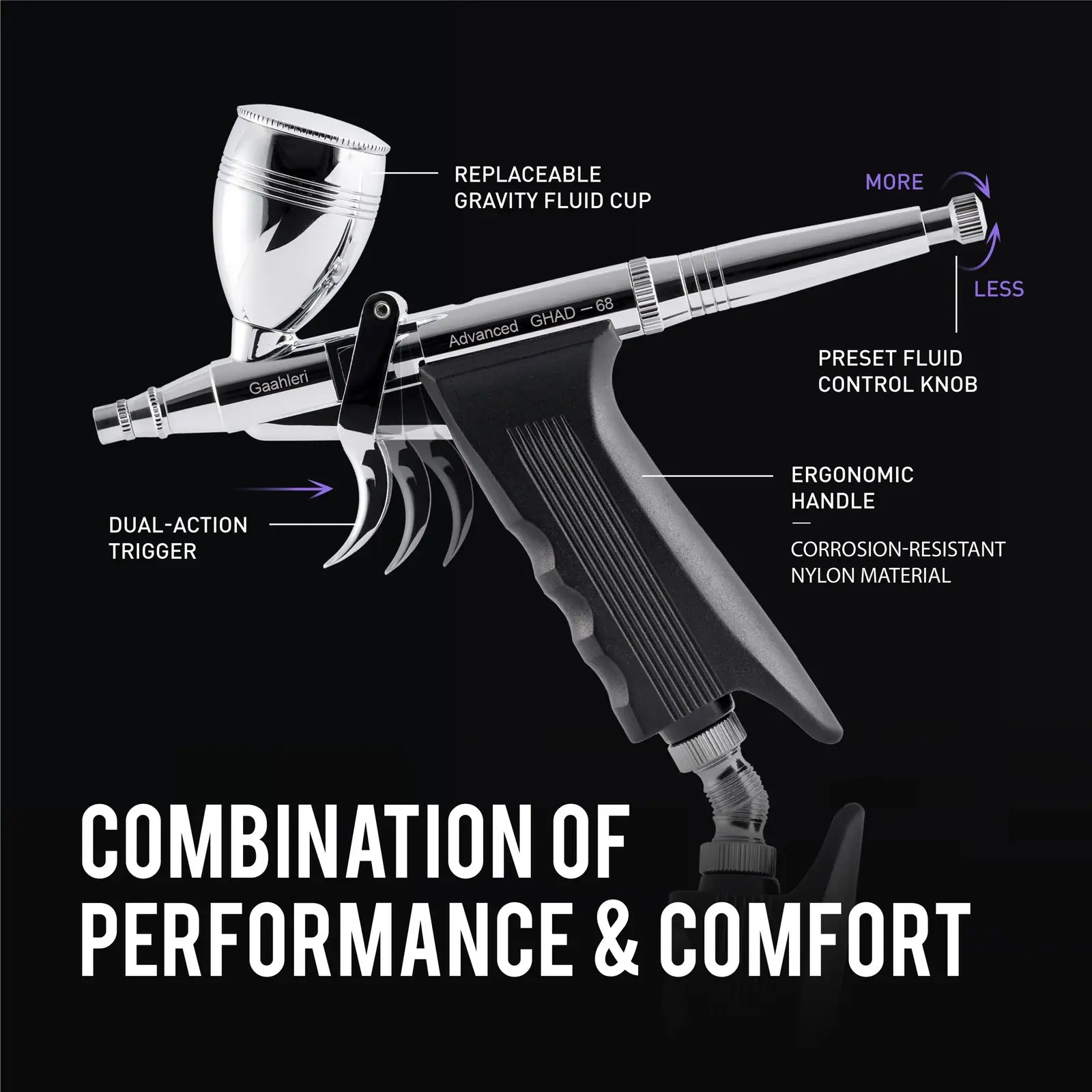 Gaahleri GAA-40140 GHAD-68 Advanced Series Airbrush