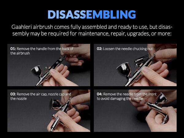 Gaahleri GAA-43004 Premium Series Ghpm-Mobius SP 0.3 & 0.5mm Airbrush