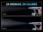 Gaahleri GAA-43004 Premium Series Ghpm-Mobius SP 0.3 & 0.5mm Airbrush
