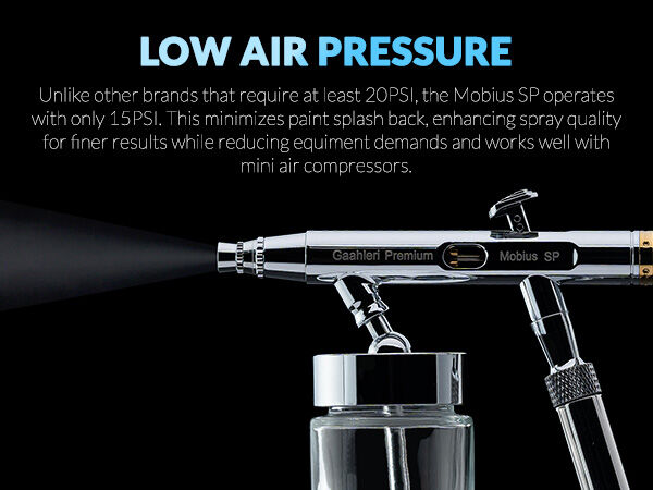 Gaahleri GAA-43004 Premium Series Ghpm-Mobius SP 0.3 & 0.5mm Airbrush
