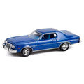 GreenLight 13310-B 1/64 1974 Ford Gran Torino Sport 2-Door - Medium Blue Metallic (8868020388077)