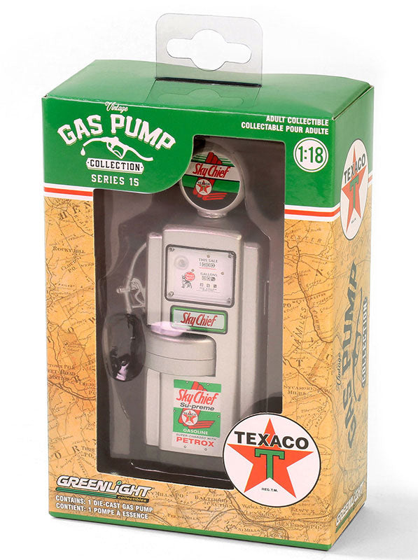 GreenLight GL-14150-B 1/18 1948 Wayne 100-A Gas Pump- Texaco (8814942028013)