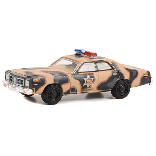 GreenLight 30326 1/64 1987 Dodge Monaco (Camouflage) - Hazzard County Sheriff (8868024811757)