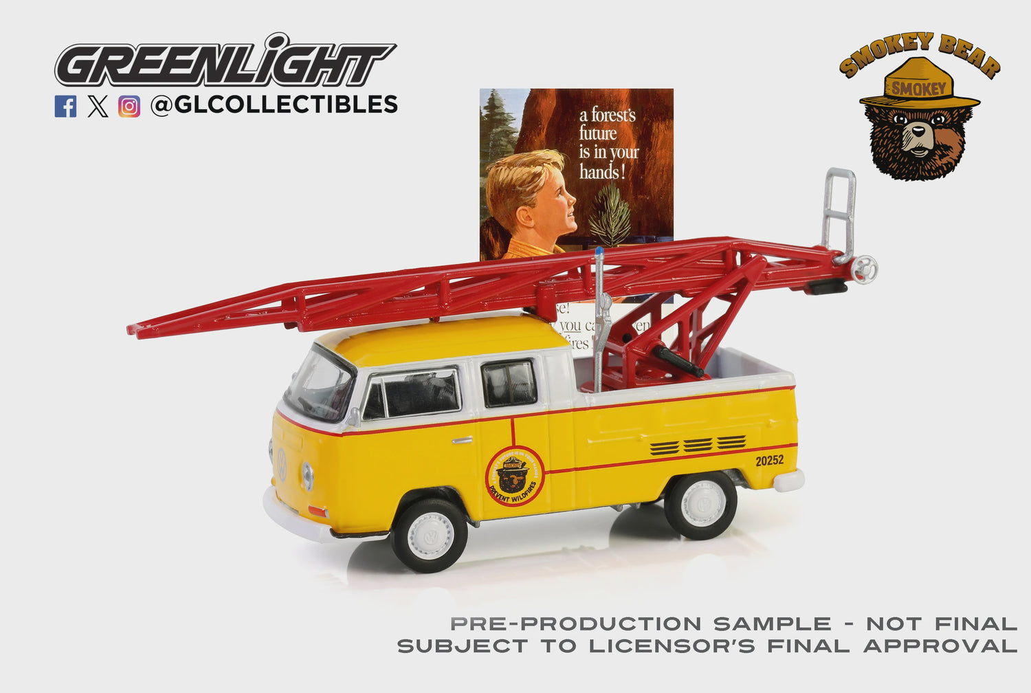 Green Light GreenLight 1968 Volkswagen Type 2 Double Bab Pickup