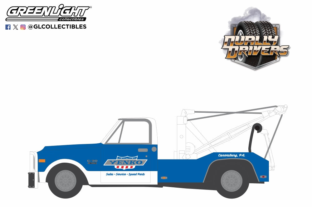 GreenLight 46150-A 1969 Chevrolet C30 Dually Wrecker (8935663665389)
