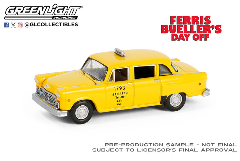Greenlight 62030-C 1980 Checker Taxi- Ferris Bullers Day Off - Hobby City NZ (8935664582893)