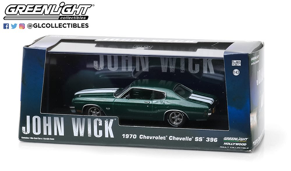 GreenLight 86541 1/43 1970 Chevrolet Chevelle SS 396 - John Wick (8935662682349)