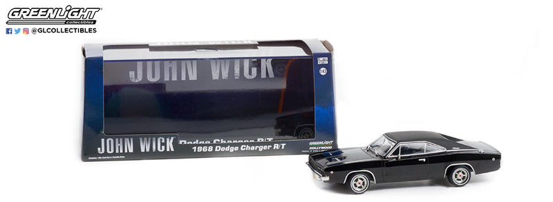GreenLight 86608 1968 Dodge Charger R/T- John Wick - Hobby City NZ (8935662780653)