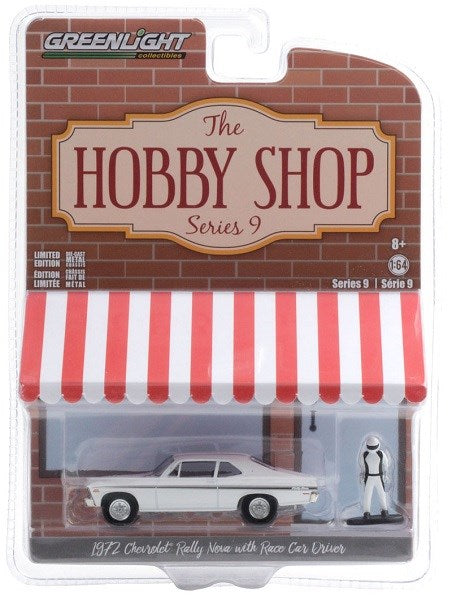 GreenLight 97090-C 1/64 1972 Chevrolet Rally Nova w/Race Car Driver (8868016161005)