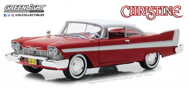 GreenLight GL-84071 1/24 1958 Plymouth Fury- Christine - Hobby City NZ (8888924963053)