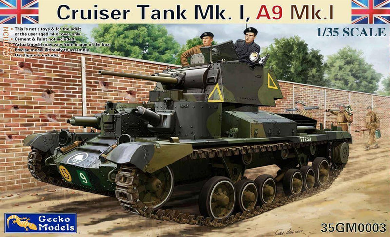 Gecko Models 35GM003 1/35 Cruiser Tank Mk. I, A9 Mk.1 - Hobby City NZ (8966321275117)