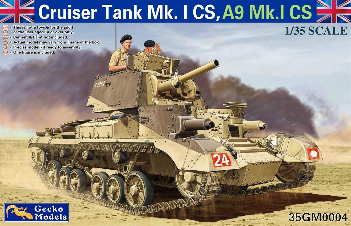 Gecko Models GM35004 1/35 Cruiser Tank Mk. I CS, A9Mk.I CS - Hobby City NZ