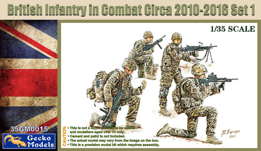 Gecko Models 35GM0015 1/35 British Infantry In Combat Circa 2010~2016 Set 1 - Hobby City NZ (8966321635565)