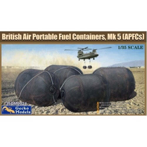 Gecko Models 35GM0021 1/35 British 500 Gallon Collapsible Drop Drum Bladder Set (8966321799405)