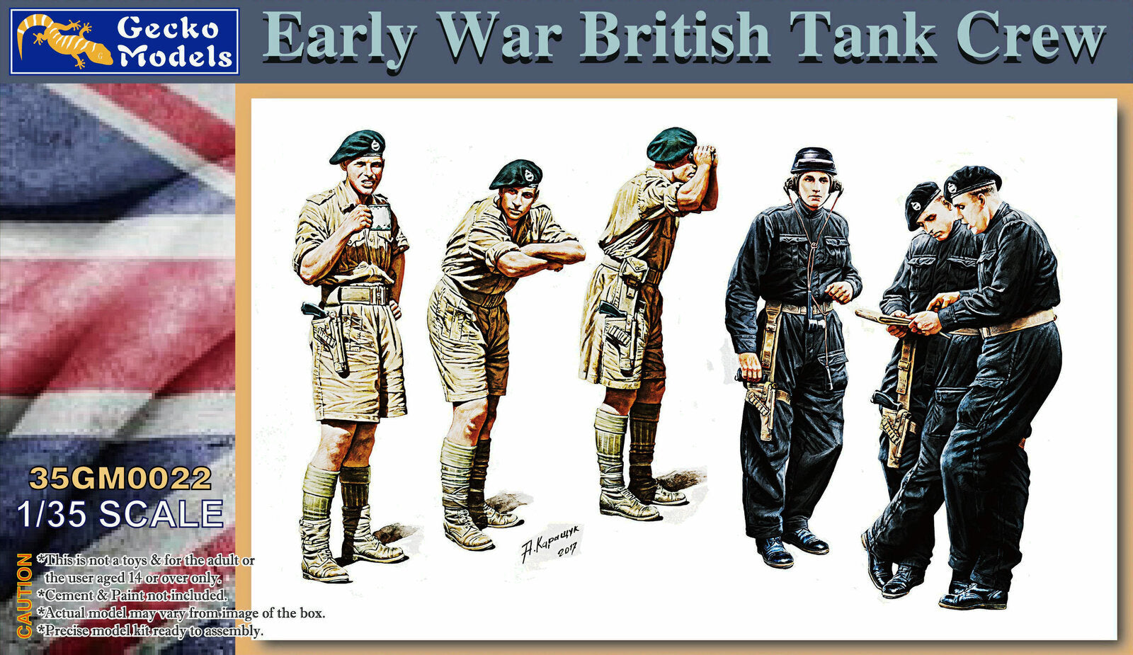 Gecko Models GM35022 1/35 Early War British Tank Crew - Hobby City NZ