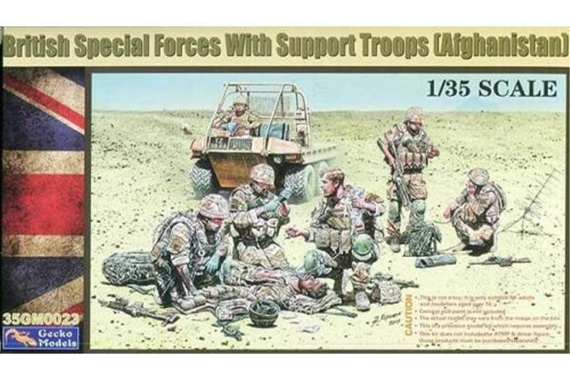 Gecko Models GM35023 1/35 British Special Forces with Support Troops (Afghanistan) - Hobby City NZ