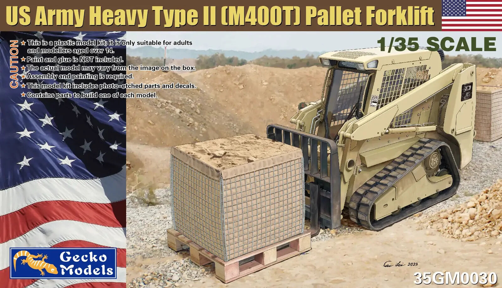 Gecko Models GM35030 1/35 US Army Heavy Type II (M400T) Pallet Forklifts - Hobby City NZ