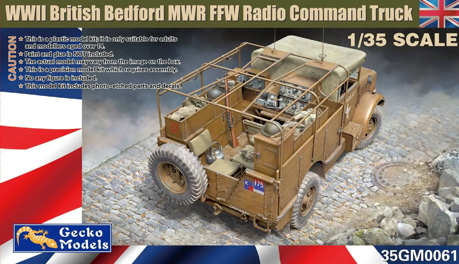 Gecko Models GM35061 1/35 British Bedford MWR FFW Radio Command Truck - Hobby City NZ