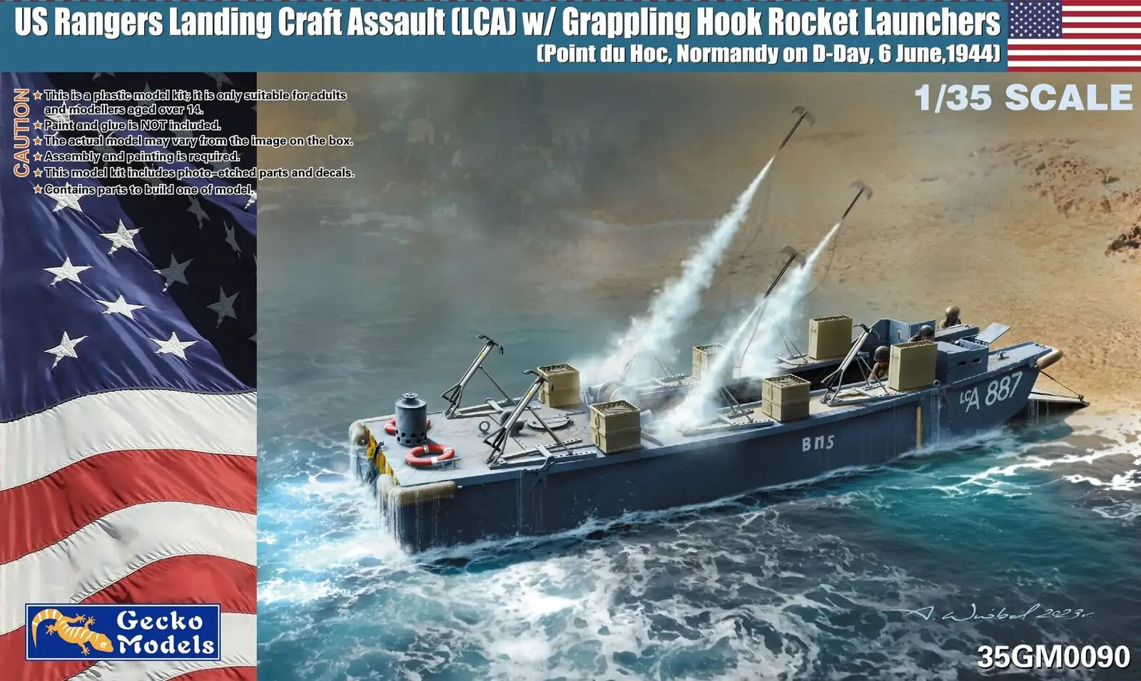 Gecko Models GM35090 1/35 US Rangers Landing Craft Assault (LCA) - Hobby City NZ