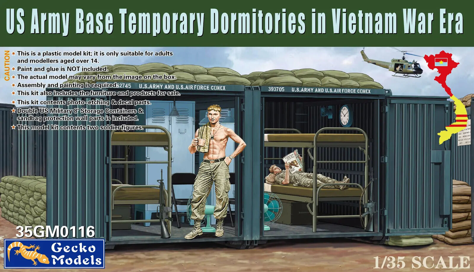 Gecko Models GM35116 1/35 US Army Base Temporary Dormitories For Military Personnel - Hobby City NZ