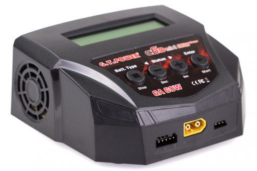 C6D Mini AC Charger 6A 60W 2-4S LiPo/LiFe/LiHV/Li-lon 6-8S NiMH/NiCd/Pb 6V-12V - Hobby City NZ