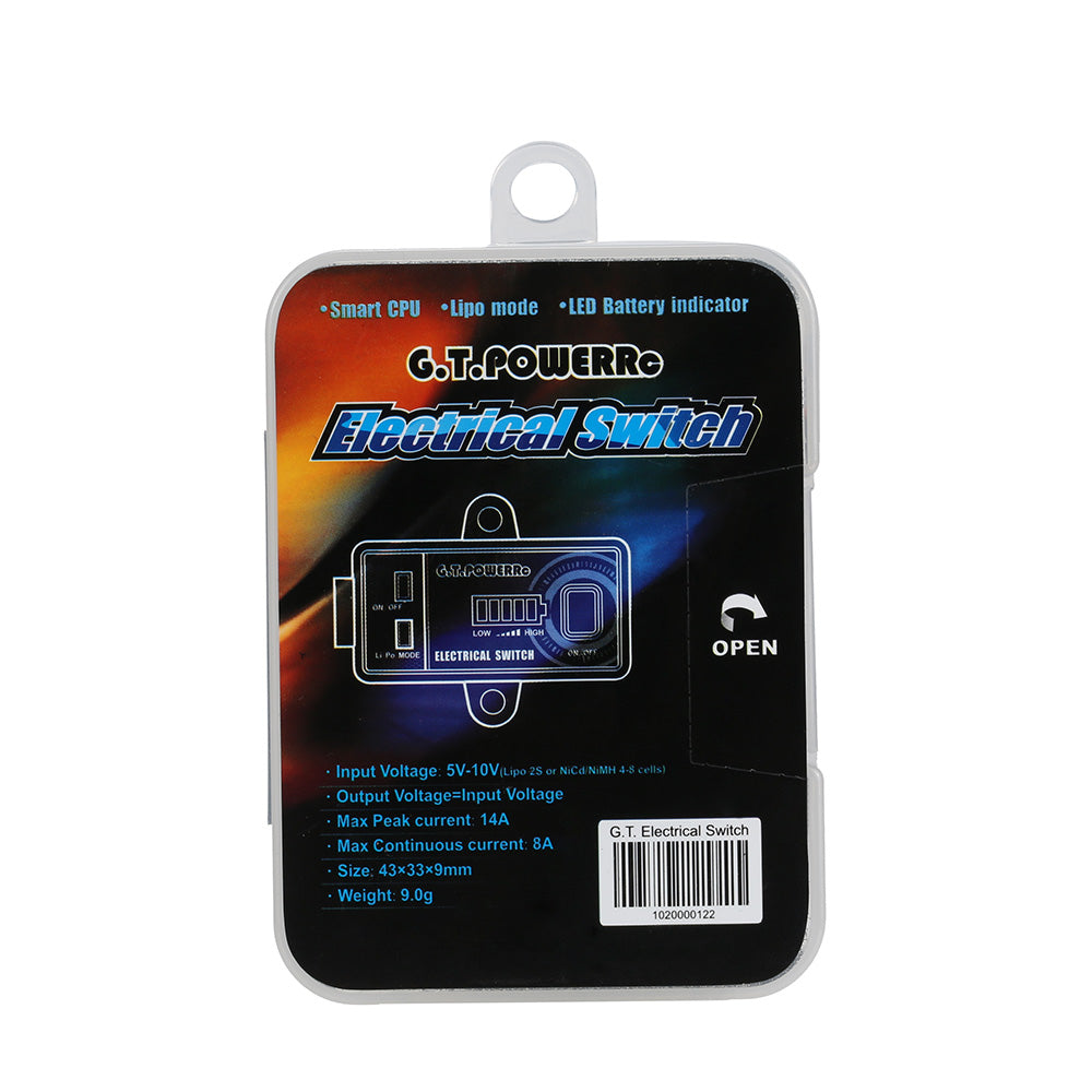 GT Power GT-eSwitch Electronic Switch w/LED Peak current 14A continous 8A (8446601461997)